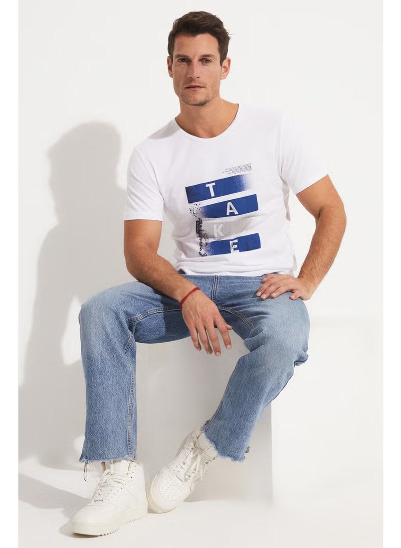 JUNE Men's Regular Fit 100% Cotton Printed Crew Neck T-Shirt - Image 4